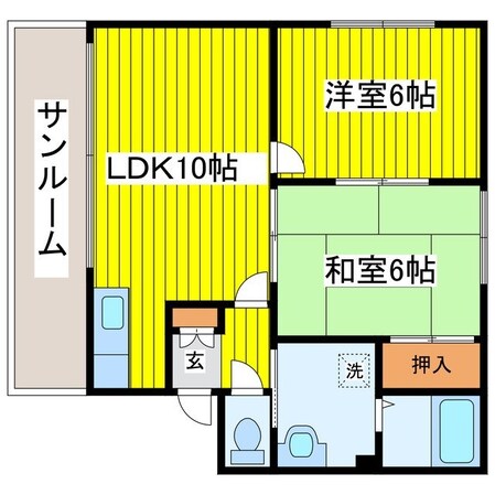 元町駅 徒歩7分 2階の物件間取画像